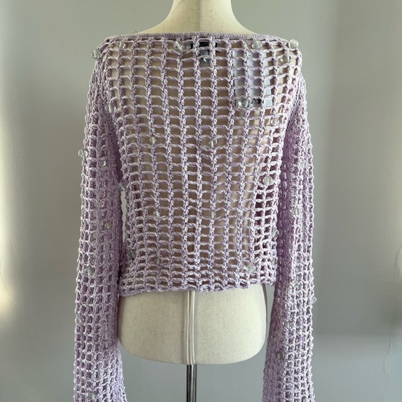 & Other Stories Purple Sweater in Small and Medium - Picture 6 of 10
